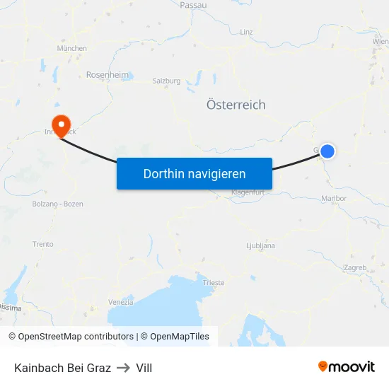 Kainbach Bei Graz to Vill map