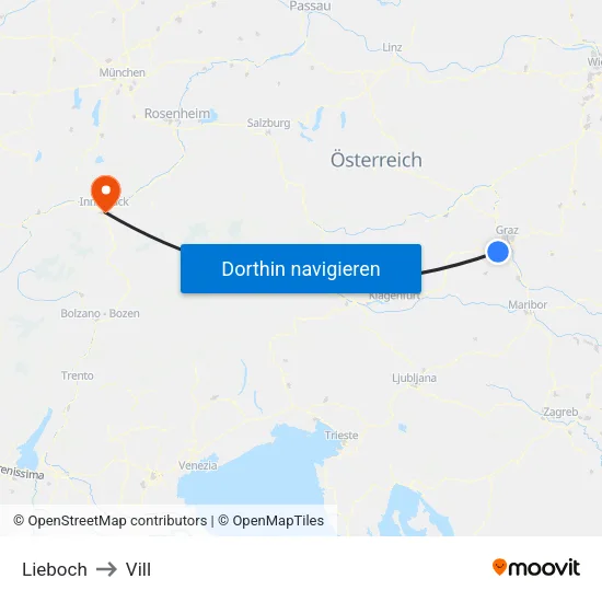 Lieboch to Vill map