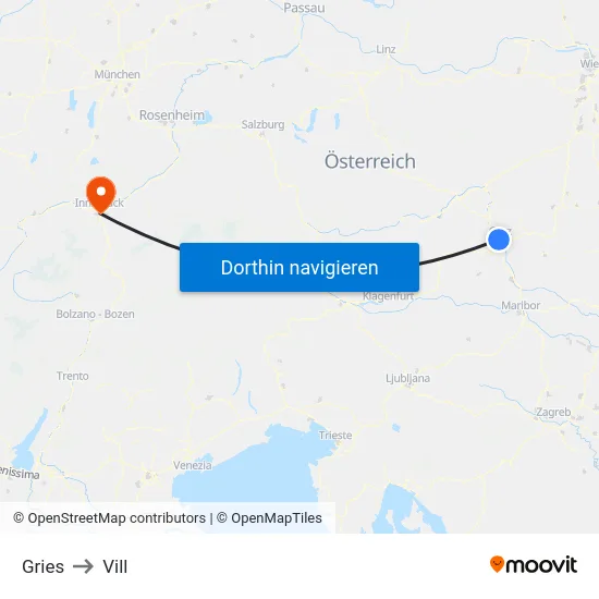 Gries to Vill map