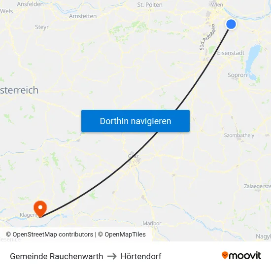 Gemeinde Rauchenwarth to Hörtendorf map