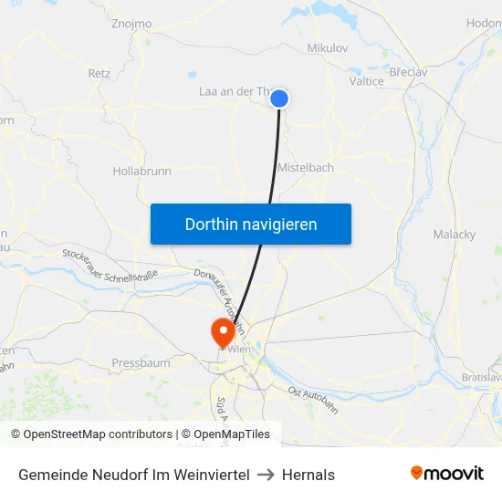 Gemeinde Neudorf Im Weinviertel to Hernals map