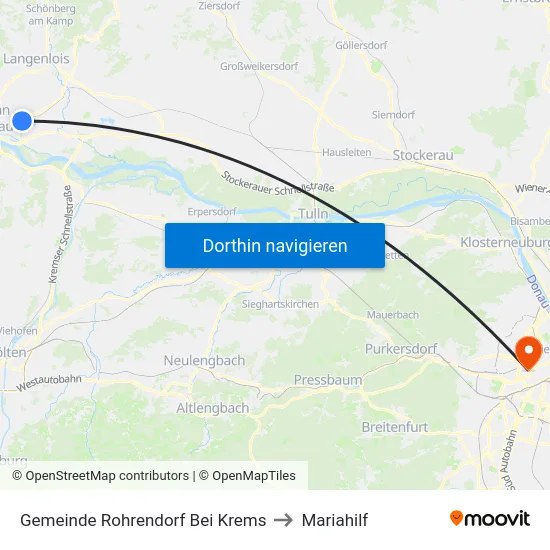 Gemeinde Rohrendorf Bei Krems to Mariahilf map