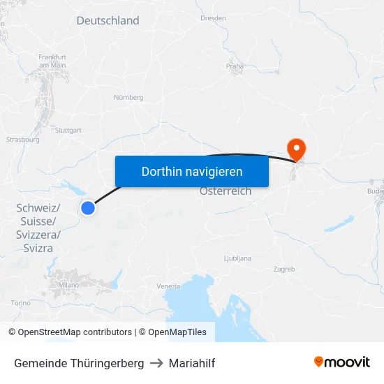 Gemeinde Thüringerberg to Mariahilf map