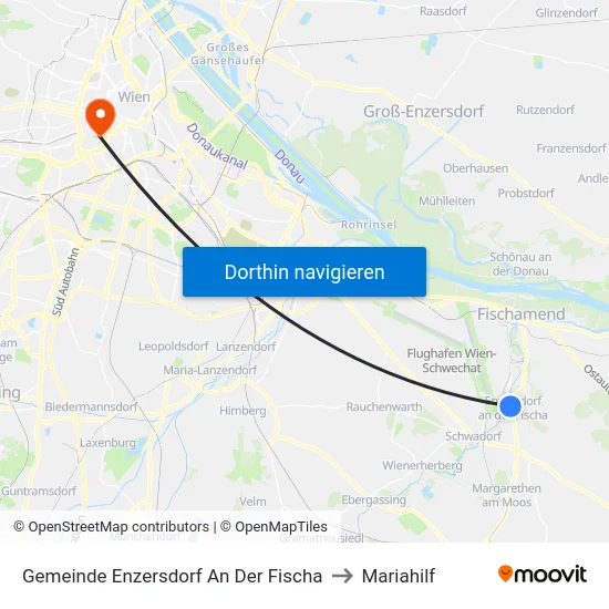 Gemeinde Enzersdorf An Der Fischa to Mariahilf map