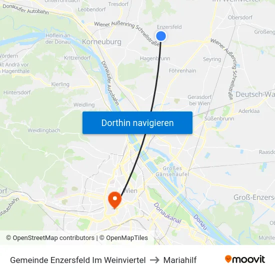 Gemeinde Enzersfeld Im Weinviertel to Mariahilf map