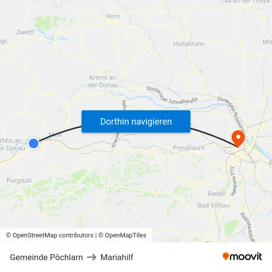 Gemeinde Pöchlarn to Mariahilf map