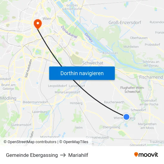 Gemeinde Ebergassing to Mariahilf map