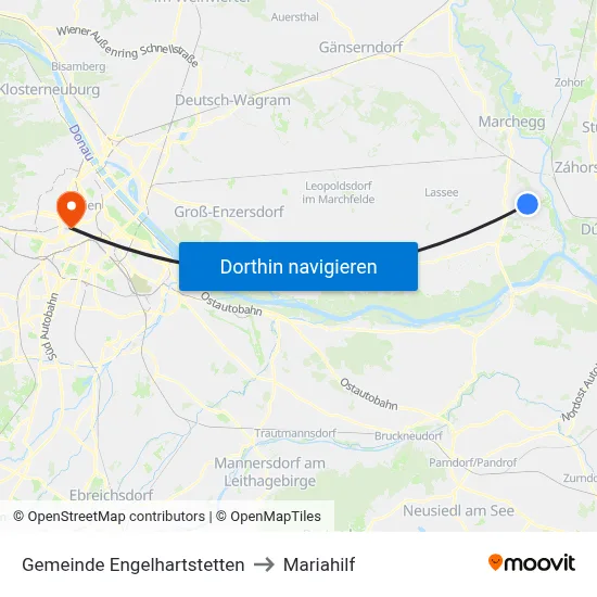 Gemeinde Engelhartstetten to Mariahilf map