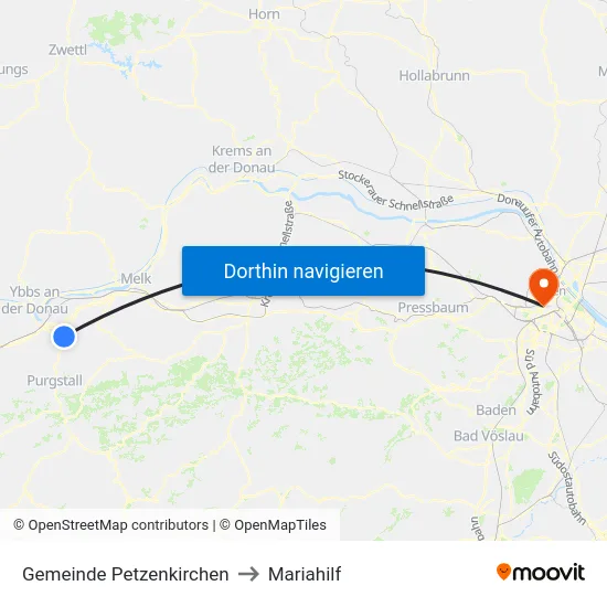 Gemeinde Petzenkirchen to Mariahilf map