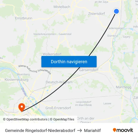 Gemeinde Ringelsdorf-Niederabsdorf to Mariahilf map