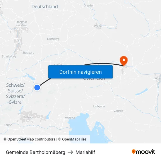 Gemeinde Bartholomäberg to Mariahilf map