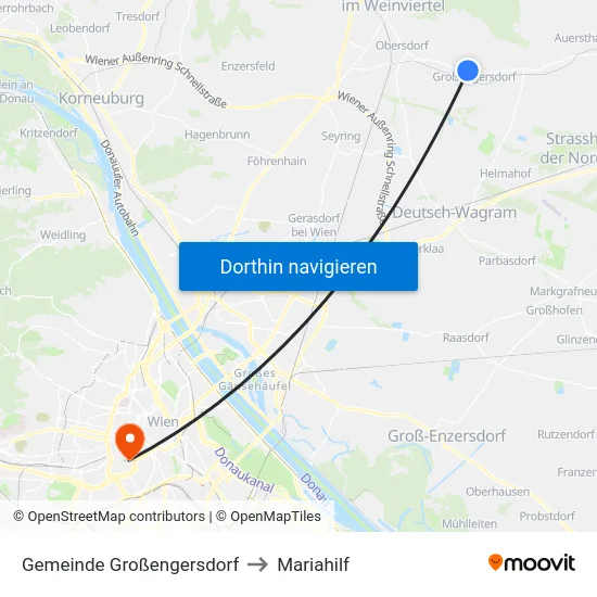 Gemeinde Großengersdorf to Mariahilf map