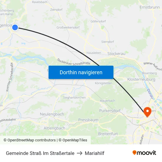 Gemeinde Straß Im Straßertale to Mariahilf map