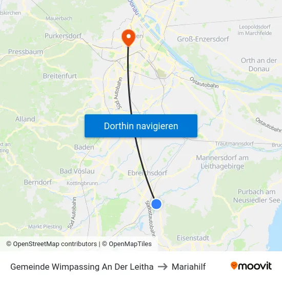 Gemeinde Wimpassing An Der Leitha to Mariahilf map