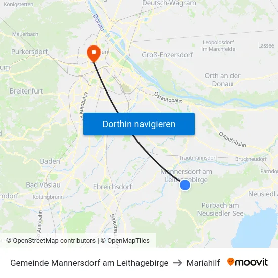Gemeinde Mannersdorf am Leithagebirge to Mariahilf map