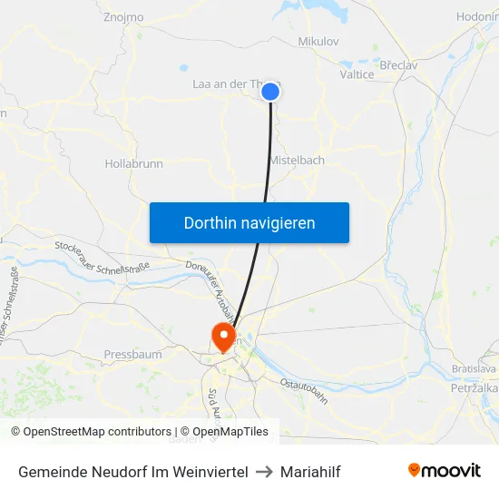 Gemeinde Neudorf Im Weinviertel to Mariahilf map