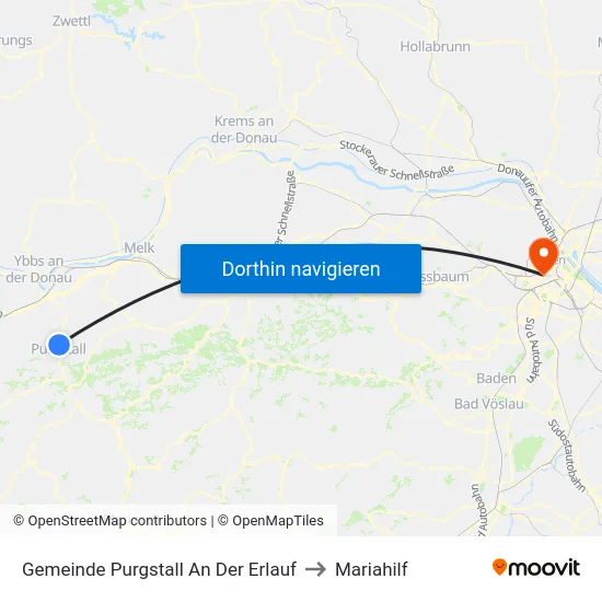 Gemeinde Purgstall An Der Erlauf to Mariahilf map