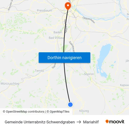 Gemeinde Unterrabnitz-Schwendgraben to Mariahilf map