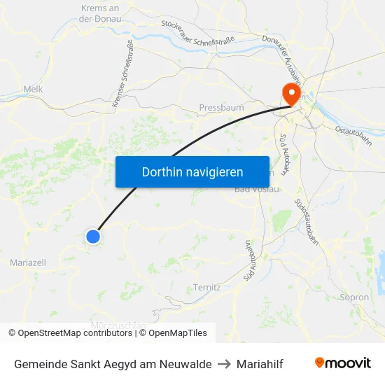 Gemeinde Sankt Aegyd am Neuwalde to Mariahilf map