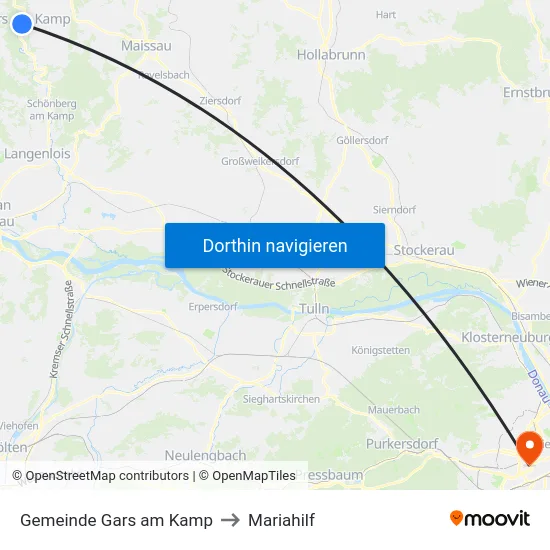 Gemeinde Gars am Kamp to Mariahilf map