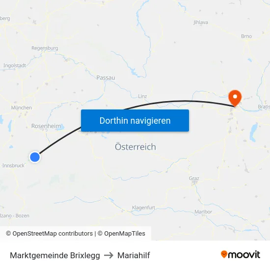 Marktgemeinde Brixlegg to Mariahilf map