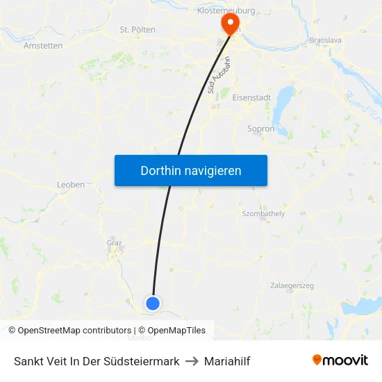 Sankt Veit In Der Südsteiermark to Mariahilf map