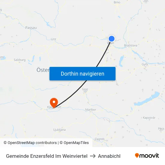 Gemeinde Enzersfeld Im Weinviertel to Annabichl map