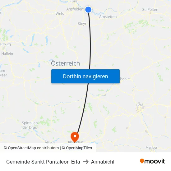 Gemeinde Sankt Pantaleon-Erla to Annabichl map