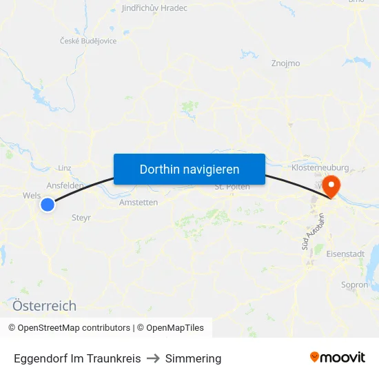 Eggendorf Im Traunkreis to Simmering map