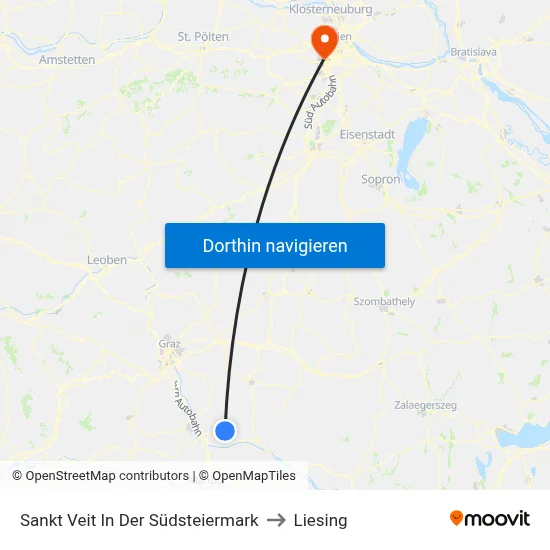 Sankt Veit In Der Südsteiermark to Liesing map