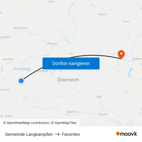 Gemeinde Langkampfen to Favoriten map