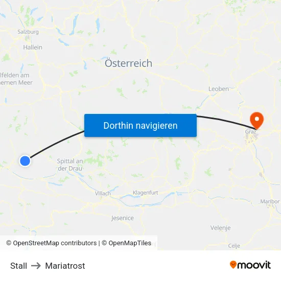 Stall to Mariatrost map