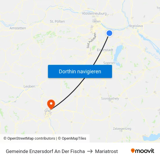 Gemeinde Enzersdorf An Der Fischa to Mariatrost map