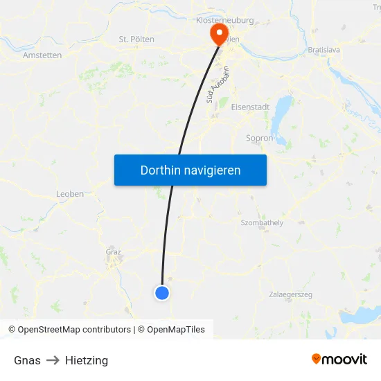 Gnas to Hietzing map