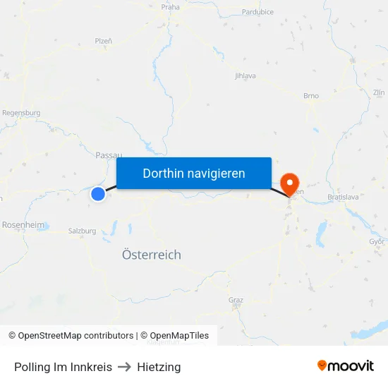 Polling Im Innkreis to Hietzing map