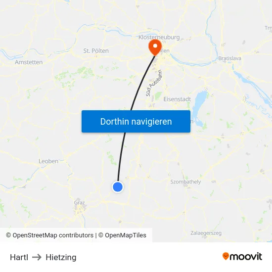 Hartl to Hietzing map