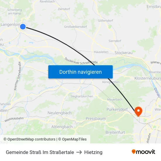 Gemeinde Straß Im Straßertale to Hietzing map