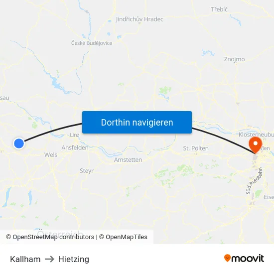 Kallham to Hietzing map