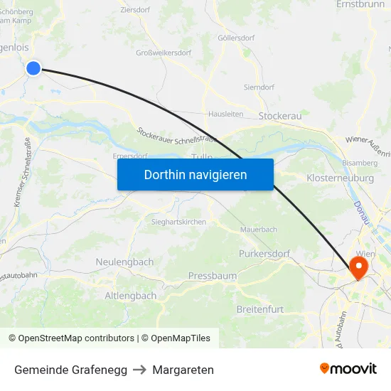 Gemeinde Grafenegg to Margareten map
