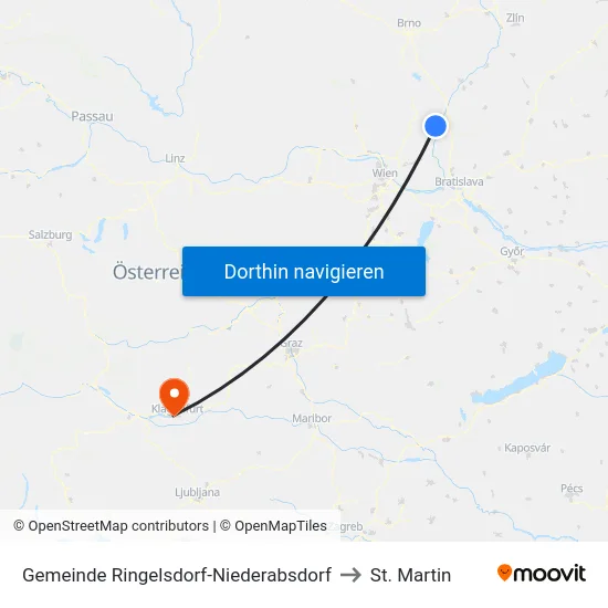 Gemeinde Ringelsdorf-Niederabsdorf to St. Martin map