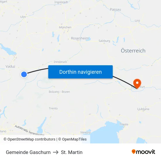 Gemeinde Gaschurn to St. Martin map