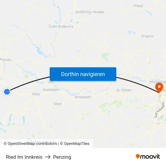 Ried Im Innkreis to Penzing map