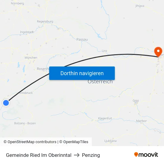 Gemeinde Ried Im Oberinntal to Penzing map