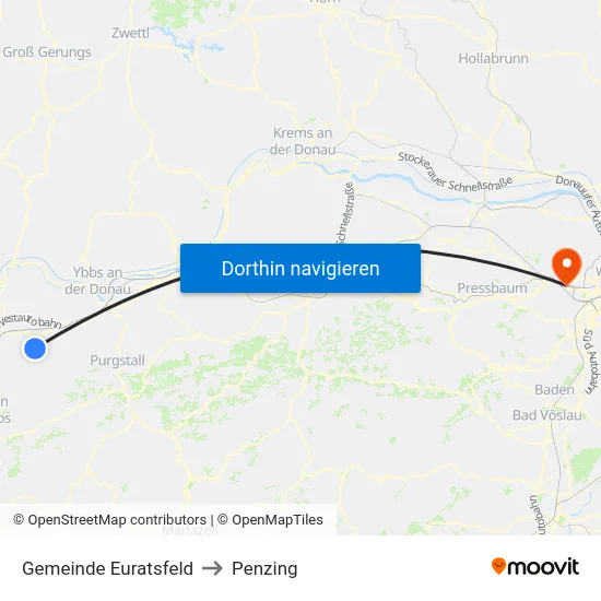 Gemeinde Euratsfeld to Penzing map