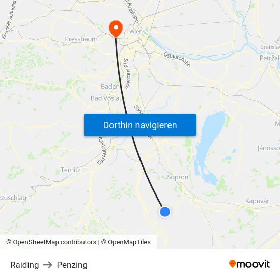 Raiding to Penzing map