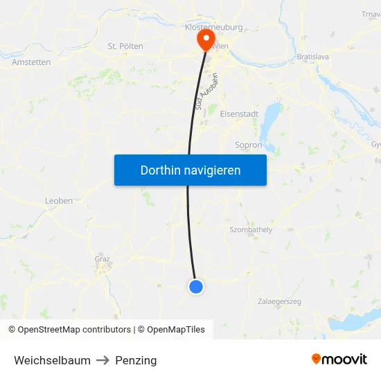 Weichselbaum to Penzing map