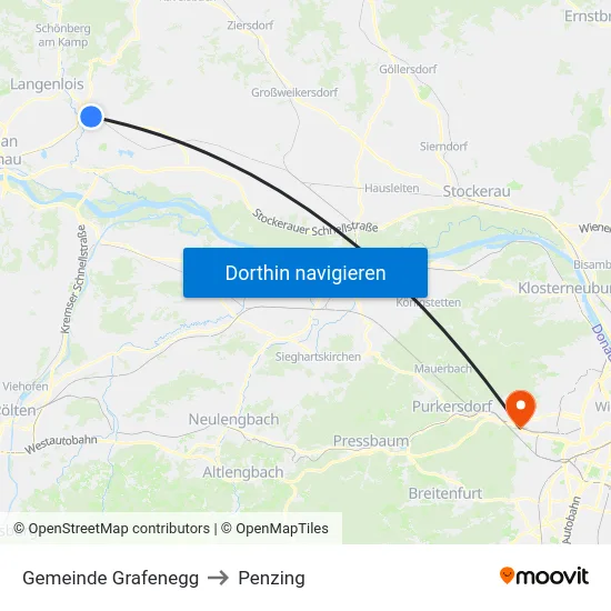 Gemeinde Grafenegg to Penzing map