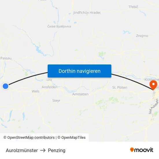 Aurolzmünster to Penzing map