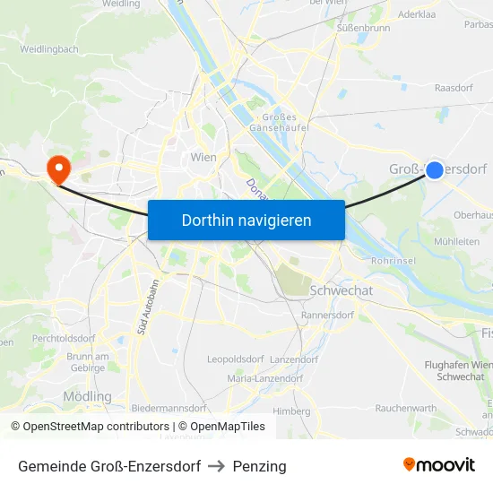 Gemeinde Groß-Enzersdorf to Penzing map