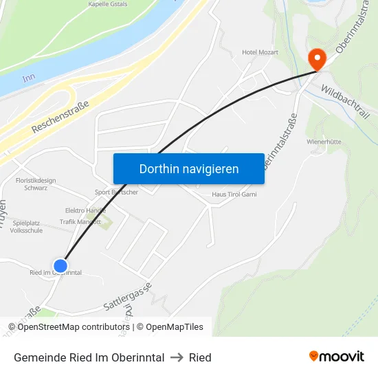 Gemeinde Ried Im Oberinntal to Ried map